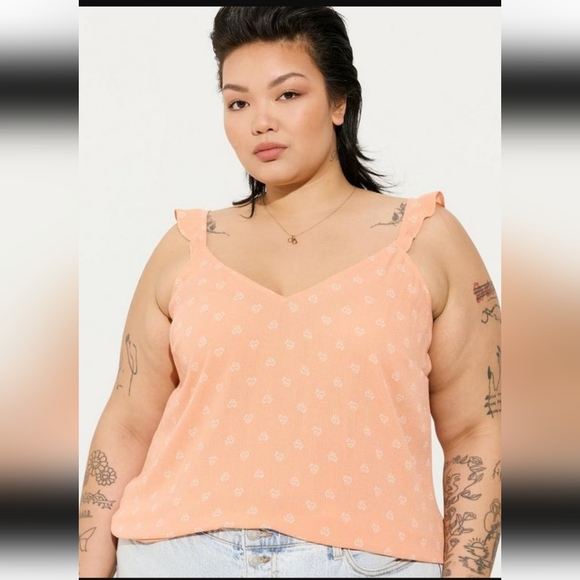 TORRID SIZE 2 RUFFLE STRAP TANK - Picture 1 of 3